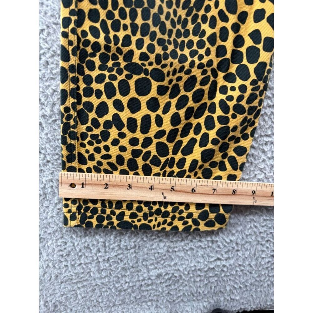 Holiday Emma Mulholland Kokomo Pants Yellow Black Leopard Spot Cotton Size S - Picture 10 of 13